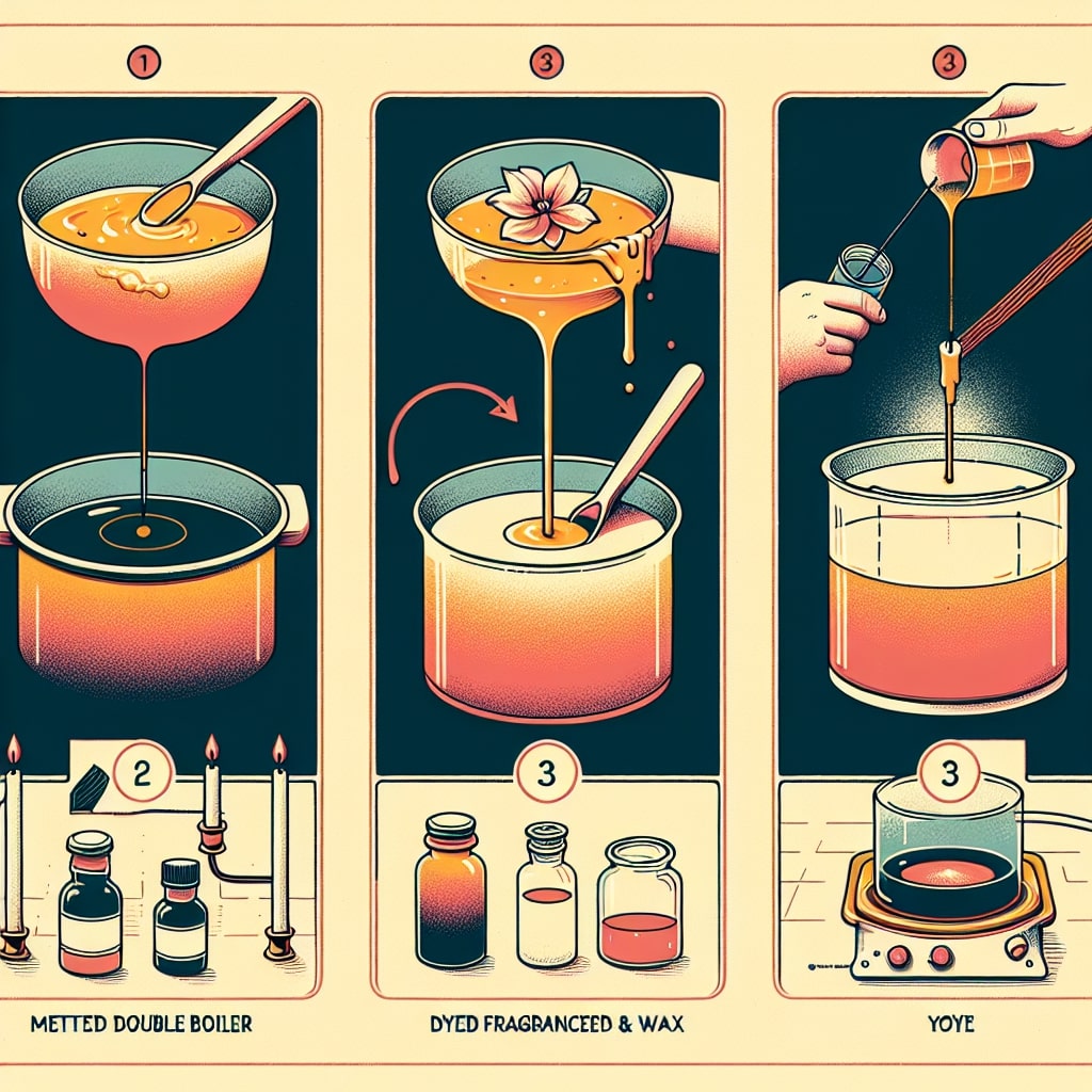 candle making steps